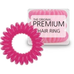 Hair Accessories Etusivu|Elastiset Puhelinjohtoponnarit-Premium Spiral -hiuslenkit 3kpl, Pink/vaaleanpunainen