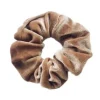 FashionGirl Etusivu|Hiusdonitsit-Scrunchie - Velor & Elastic - maapähkinä