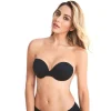 FashionGirl Etusivu|Itsestään Kiinnityvät Rintaliivit-Shapelux Invisible Stropless Bra - Musta
