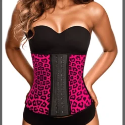 Shapelux Etusivu|Waist Trainers-Waist Trainer Latex  - Vaaleanpunainen Leopardi