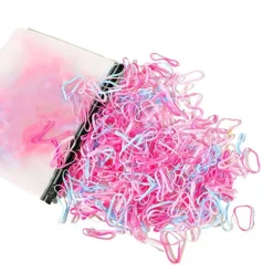 SOHO Merkit|Etusivu-Liva napsautettu hiusjoustava, 500 kpl - Magic Pink