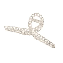 FashionGirl24 Merkit|Etusivu-Soho Monz Metal -hiuspuristin - Hopea