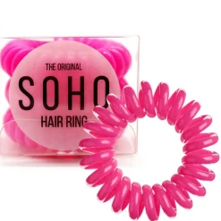 FashionGirl24 Merkit|Etusivu-SOHO Spiraali Hiuslenkki, Neon Pinkki - 3 kpl