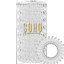 SOHO Merkit|Etusivu-Spiral hiusten kuormitus, kristallinkirkas - 8 kpl.