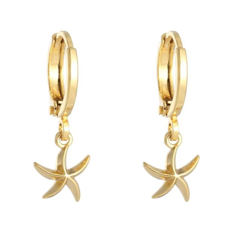 FashionGirl24 Merkit|Etusivu-Soho Starfish -korvakorut - kulta