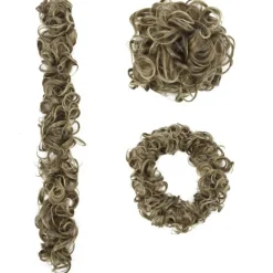 FashionGirl Etusivu|Hair Ties -hiuslenkit-Sotkuinen kihara hiukset Knold # M6PH613 - Ruskea / vaalea sekoitus