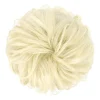 FashionGirl Etusivu|Hiusvalkit Ja Donitsit-Sotkuinen pulla hiustenlasku rypistyneillä keinotekoisilla hiuksilla - 88 Bleach Blond