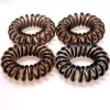 Hair Accessories Etusivu|Elastiset Puhelinjohtoponnarit-Spiraalihiuslenkit, 4 kpl, ruskea