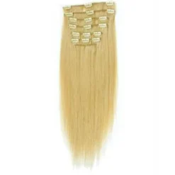 Hair Extensions Etusivu|Synteettiset Hiukset-Synteettiset Fiber Hair -pidennykset 60cm, luonnonvaalea/blond