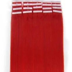 Hair Extensions Etusivu|Teippipidennykset-Teippipidennykset 50 cm, kirkkaanpunainen