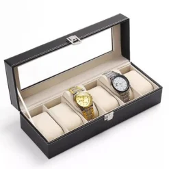 UNIQ Etusivu|Meikkitelineet-Watch Case / Leather Watch Box -laatikko 6 kelloa - Unisex